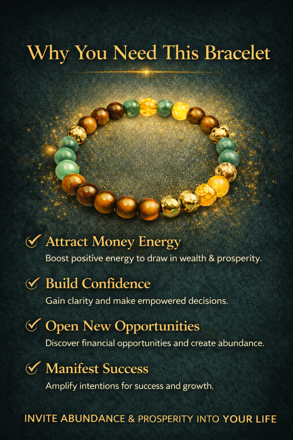 Money Magnet Crystal Bracelet (Dhan Yog)