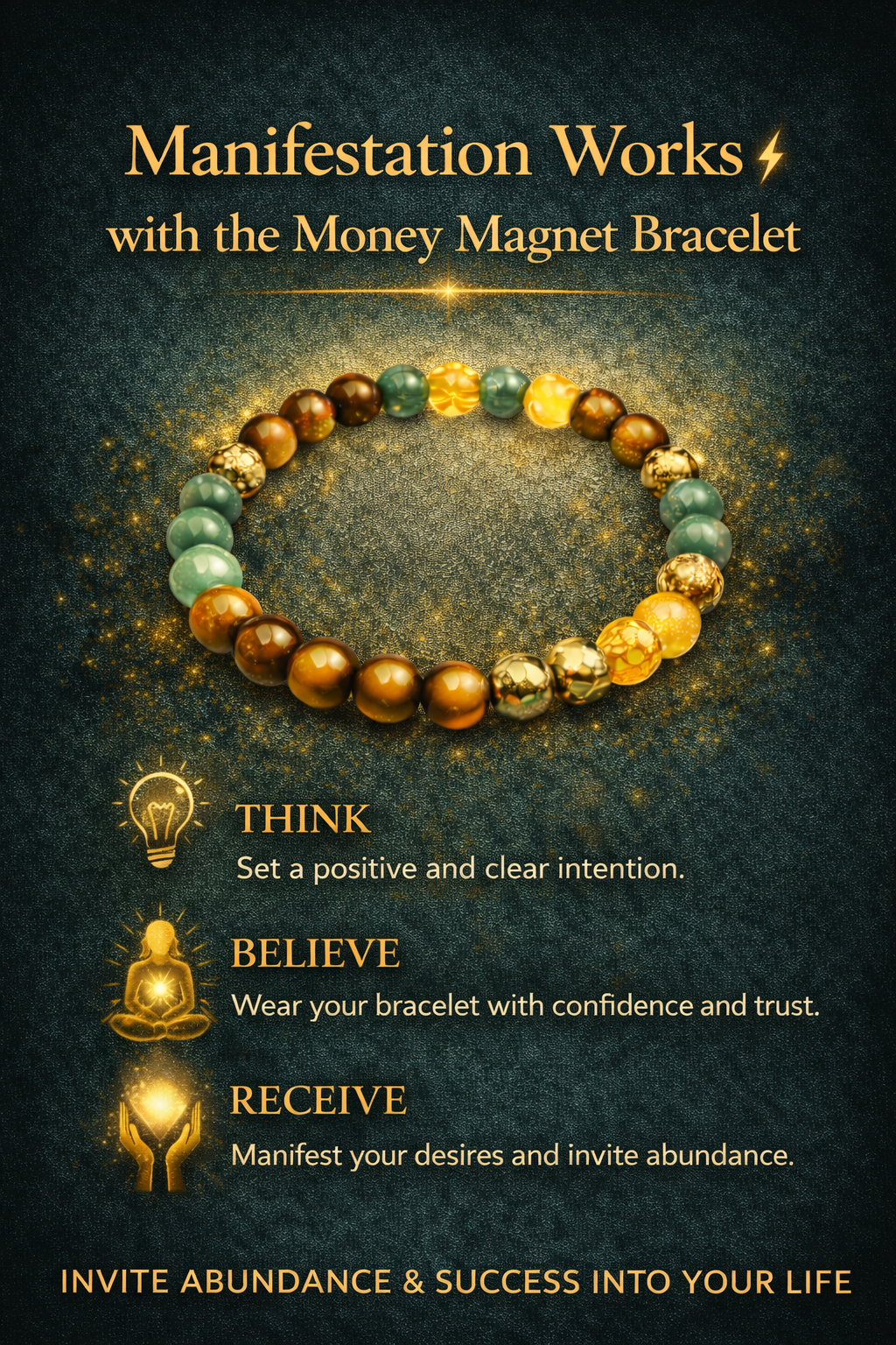 Money Magnet Crystal Bracelet (Dhan Yog)