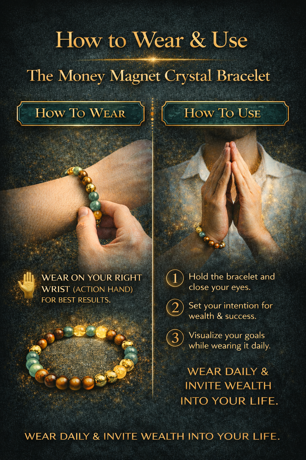 Money Magnet Crystal Bracelet (Dhan Yog)