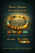 Money Magnet Crystal Bracelet (Dhan Yog)