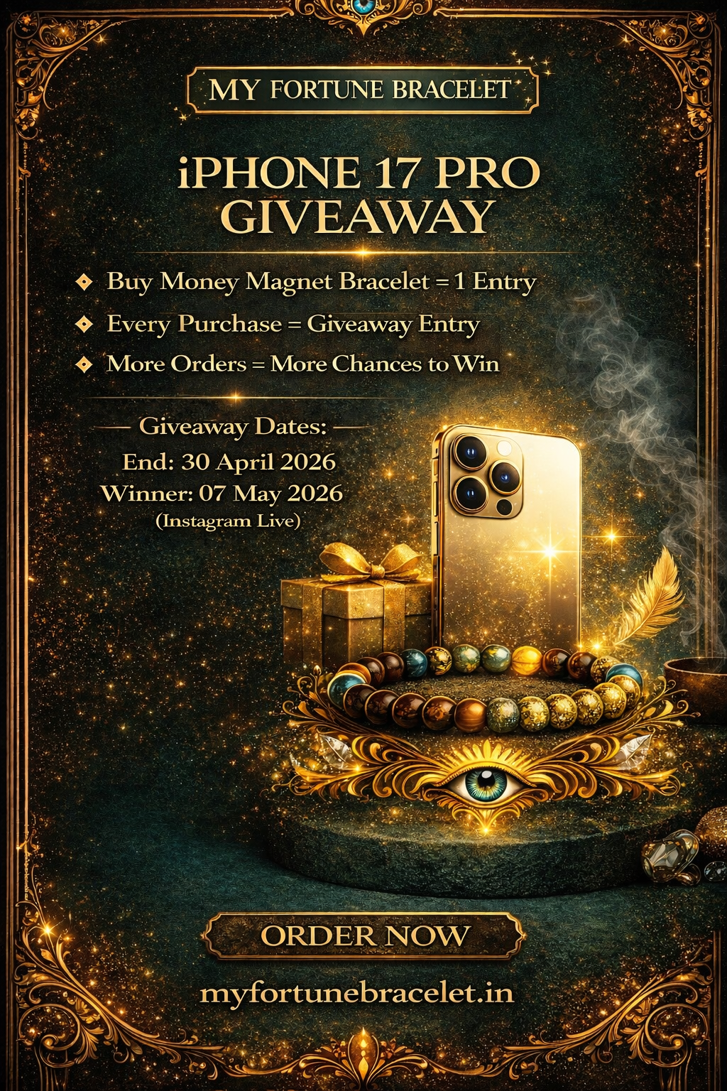 Money Magnet Crystal Bracelet (Dhan Yog)